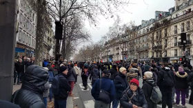 Paris - Manifestation contre la réforme des retraites - 19 Janvier 2023 - 1/19/2023, 2:45:00 PM by TWEB