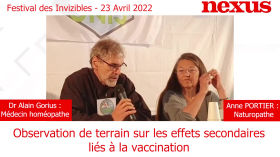 Festival des Invizibles 23/04/2022 - Observation de terrain sur les effets secondaires liés à la  vaccination by Nexus Magazine